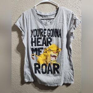 🔴 3 for $12 Disney Gray Lion King Simba T-Shirt